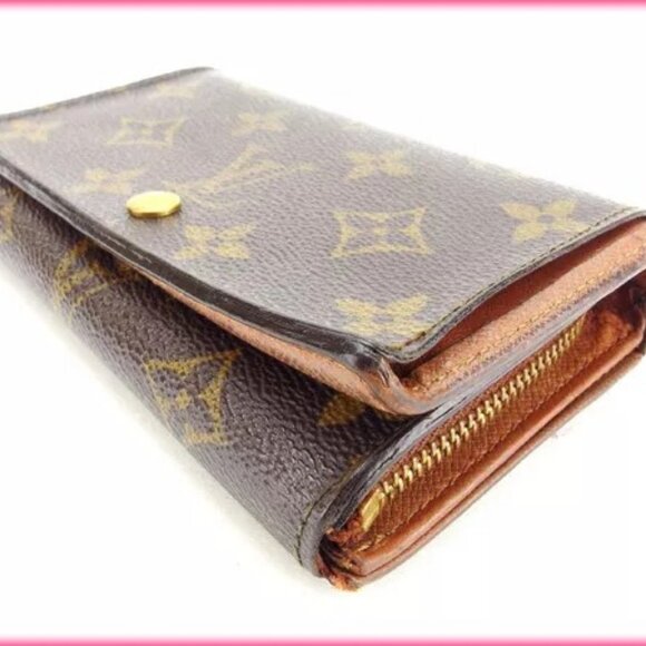 Louis Vuitton Wallet Purse Monogram Brown Woman Authentic - Picture 1 of 6